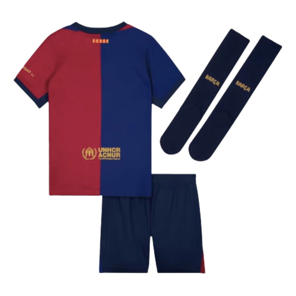 2024-2025 Barcelona Home Mini Kit (Pau Victor 18)