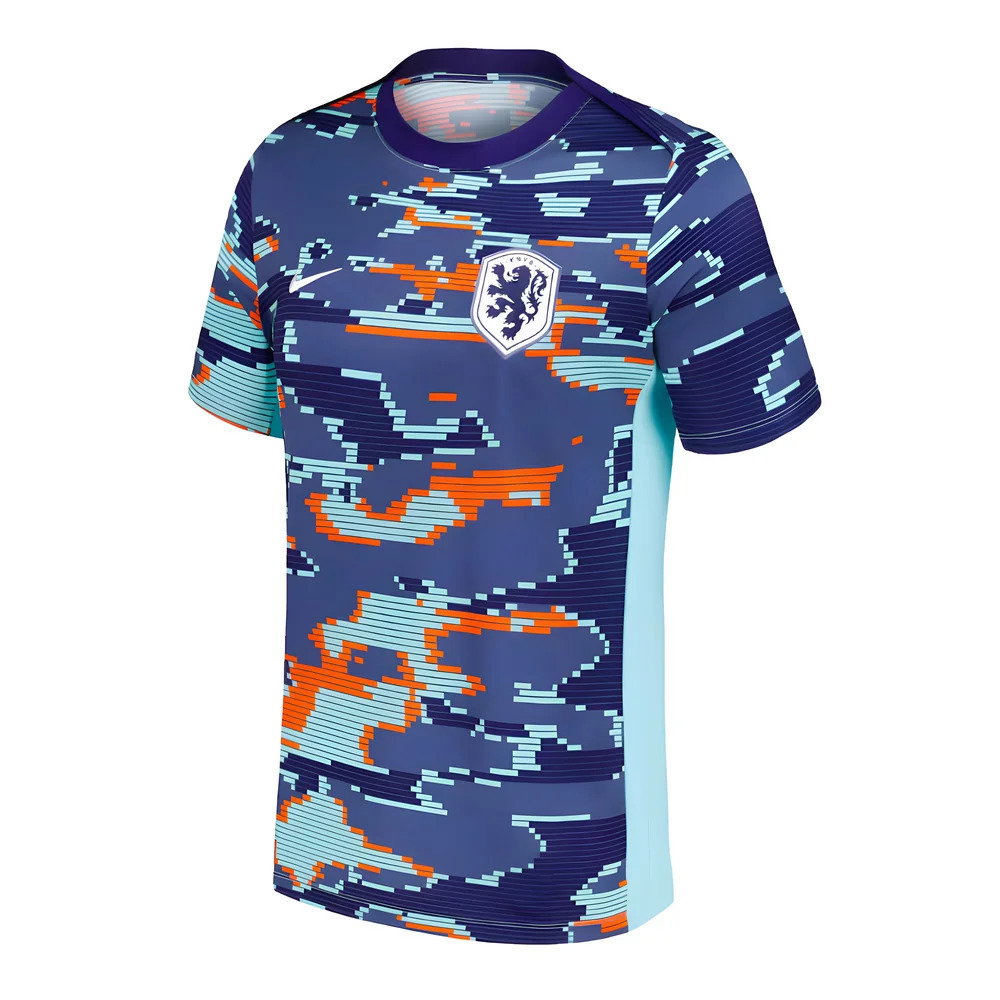 2024-2025 Netherlands Academy Pro Pre-Match Shirt (Blue) (Frimpong 12)