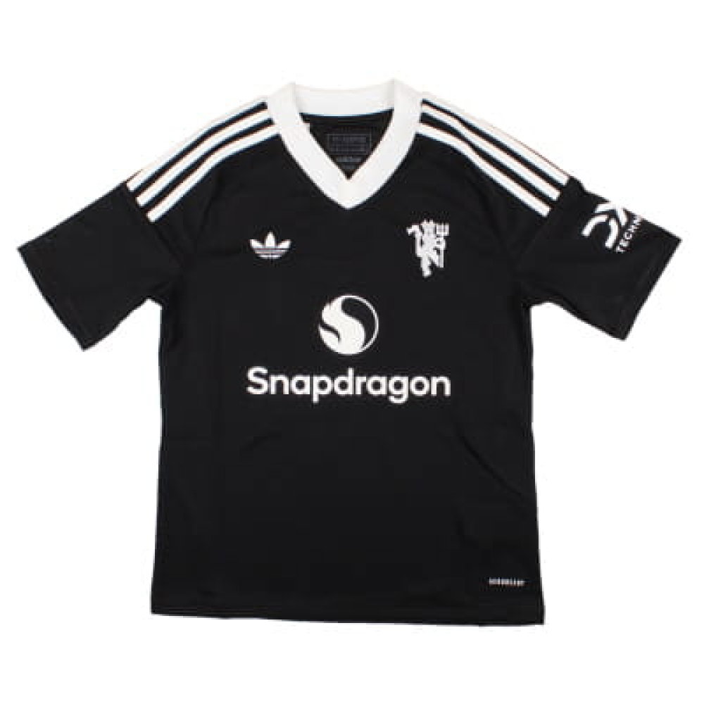 2024-2025 Man Utd Third Goalkeeper Shirt (Black) - Kids (Van Der Sar 1)