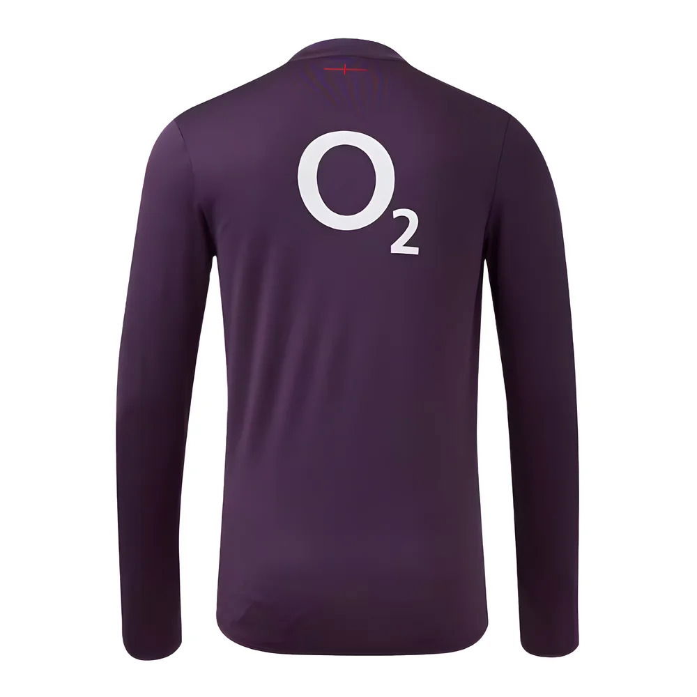 2024-2025 England Rugby 1/2 Zip Training Fleece (Nightshade)