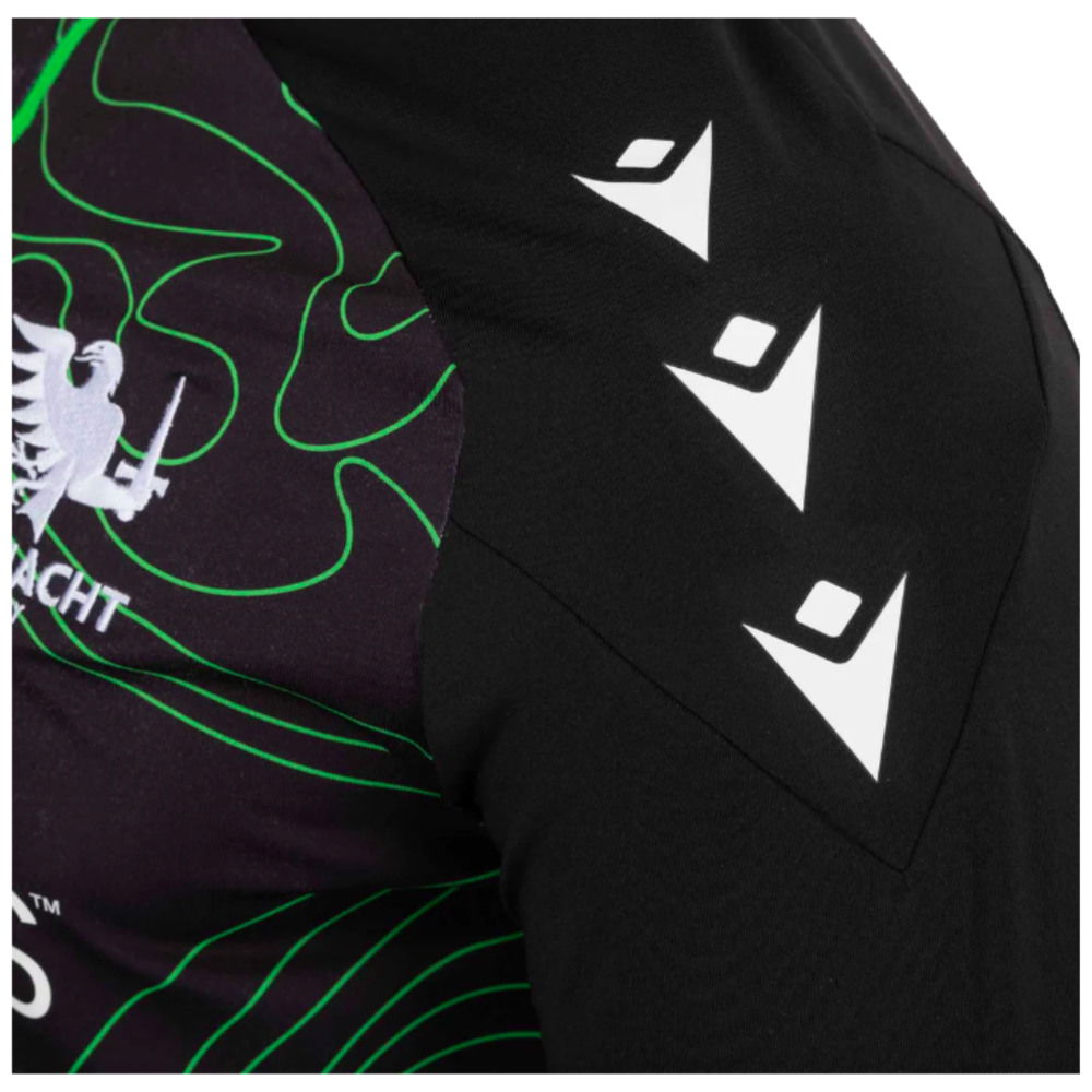 2024-2025 Connacht Rugby Warm Up Quarter Zip Top (Black)