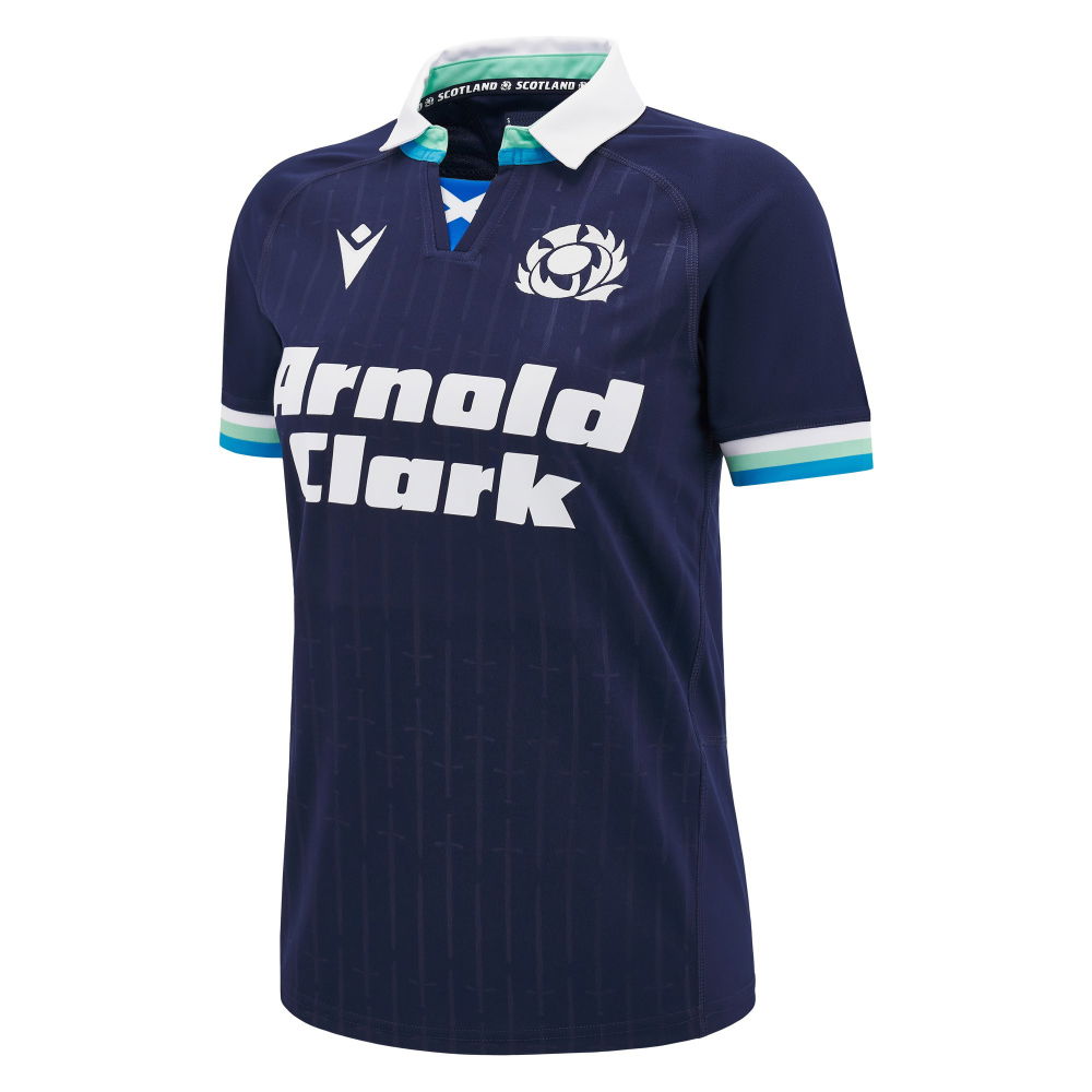 2024-2025 Scotland Rugby Home Poly Replica Shirt (Womens) (Van Der Merwe 14)