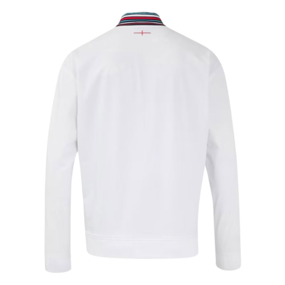 2024-2025 England Rugby Anthem Jacket O2 (White) - Kids