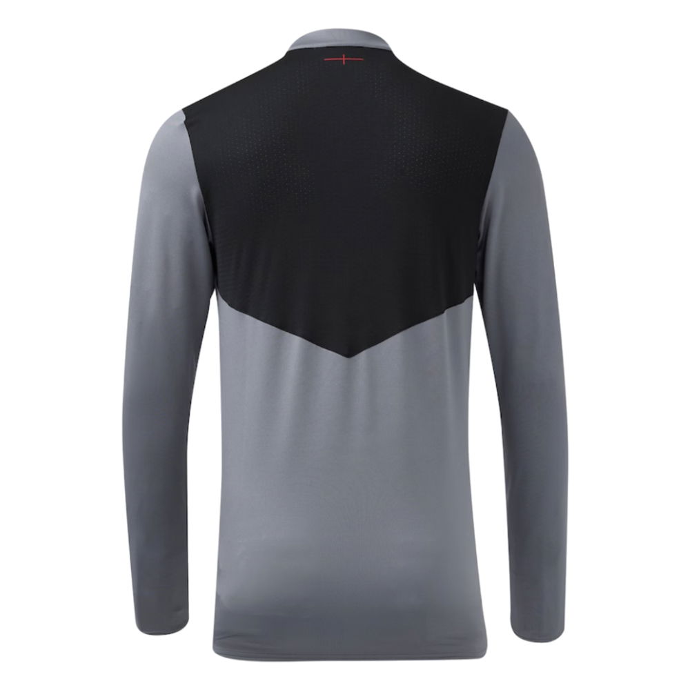2024-2025 England Rugby Mid Layer Top O2 (Grey) - Kids