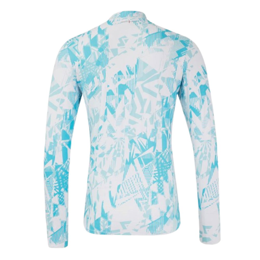 2024-2025 England Rugby Warm Up Mid Layer O2 (White)