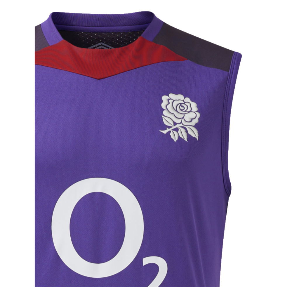 2024-2025 England Rugby Sleeveless Jersey O2 (Violet)