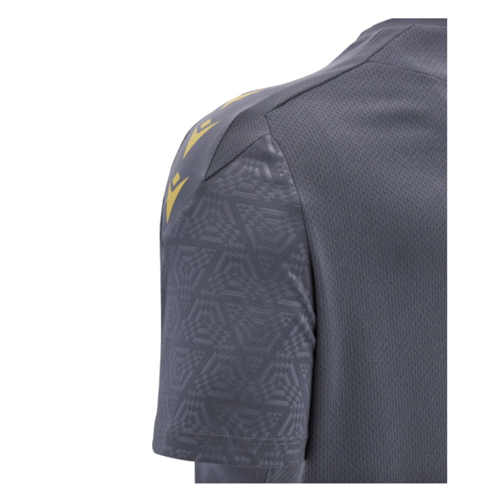 2024-2025 Wales WRU Rugby Training Poly Shirt (Anthracite) - Kids