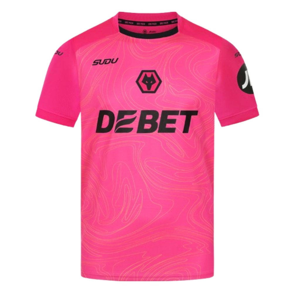 2024-2025 Wolves Goalkeeper Shirt (Pink) (Your Name)