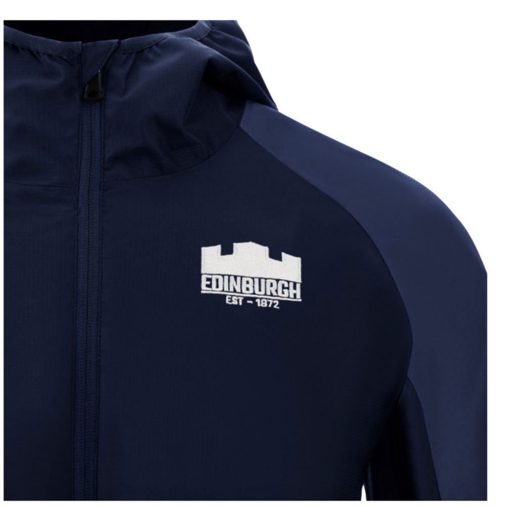 2024-2025 Edinburgh Rugby Full Zip Waterproof Jacket (Navy)
