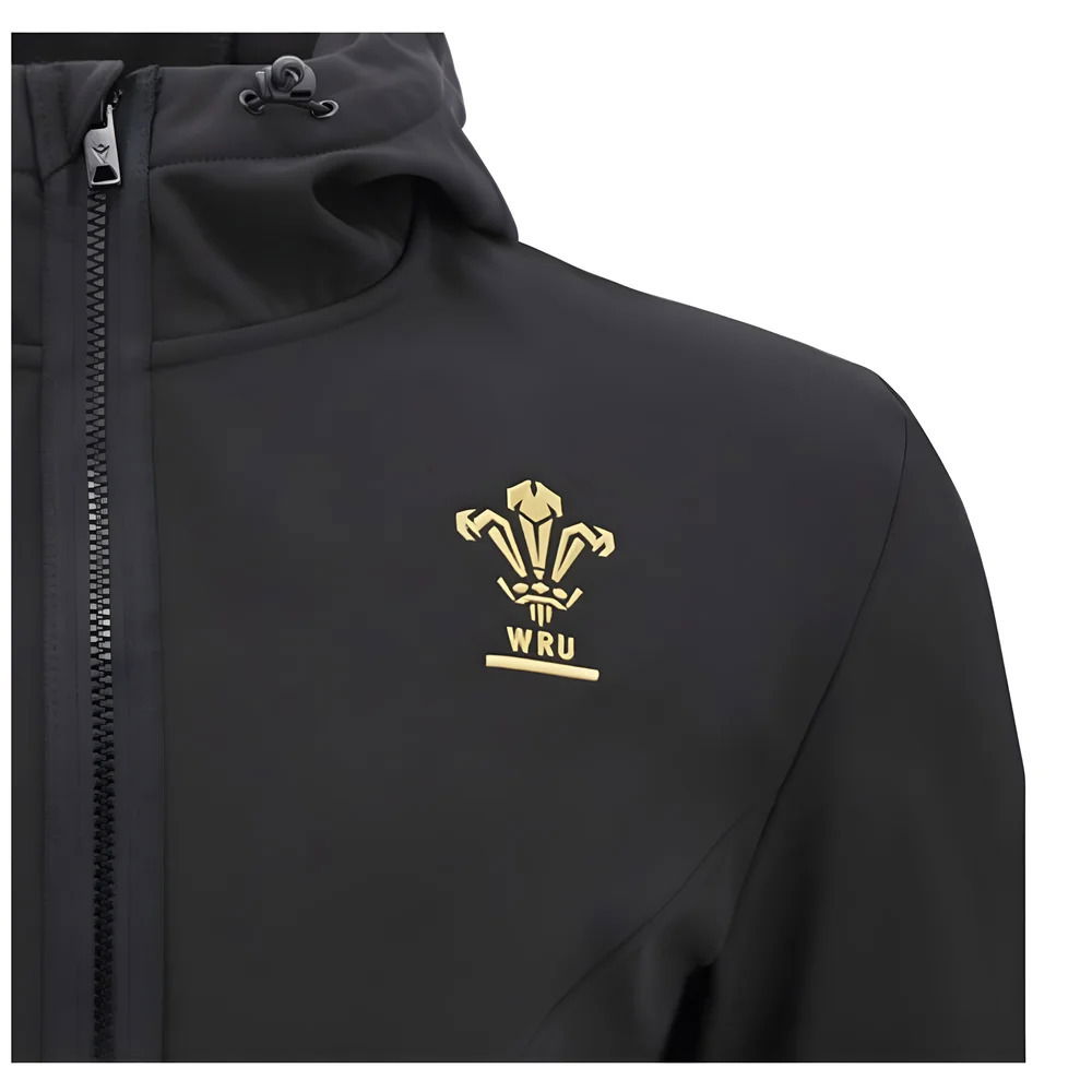 2024-2025 Wales WRU Rugby Softshell Jacket (Black)