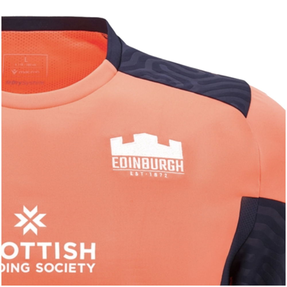 2024-2025 Edinburgh Rugby Poly Training Shirt (Orange)