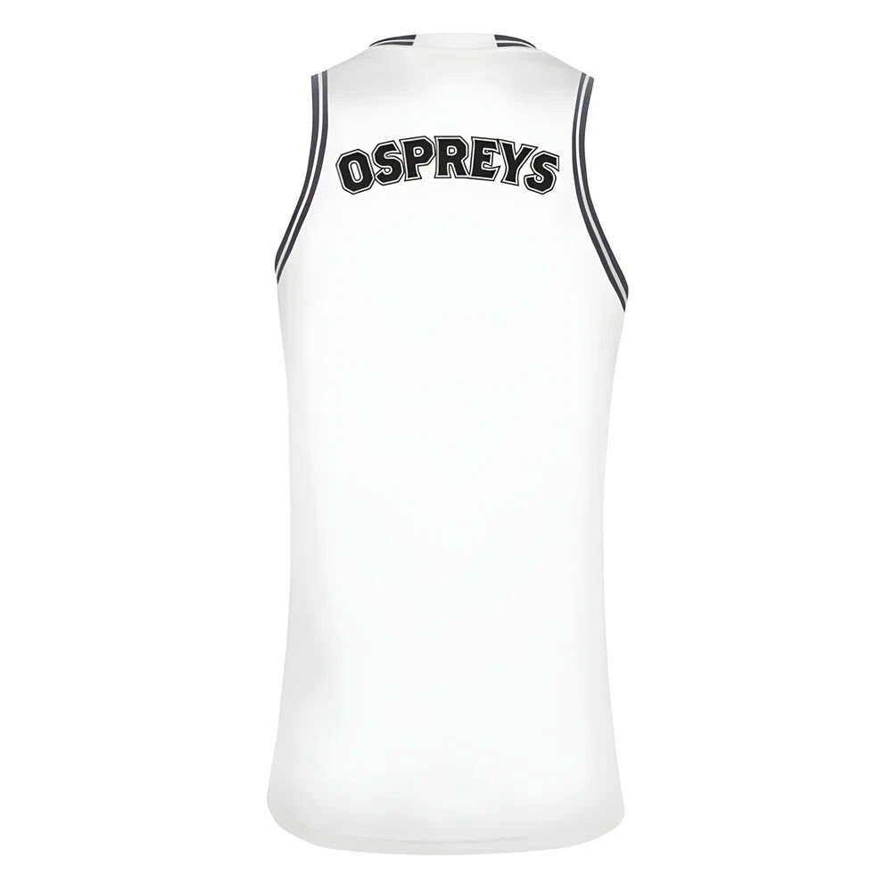 2024-2025 Ospreys Rugby Basketball Vest (White)