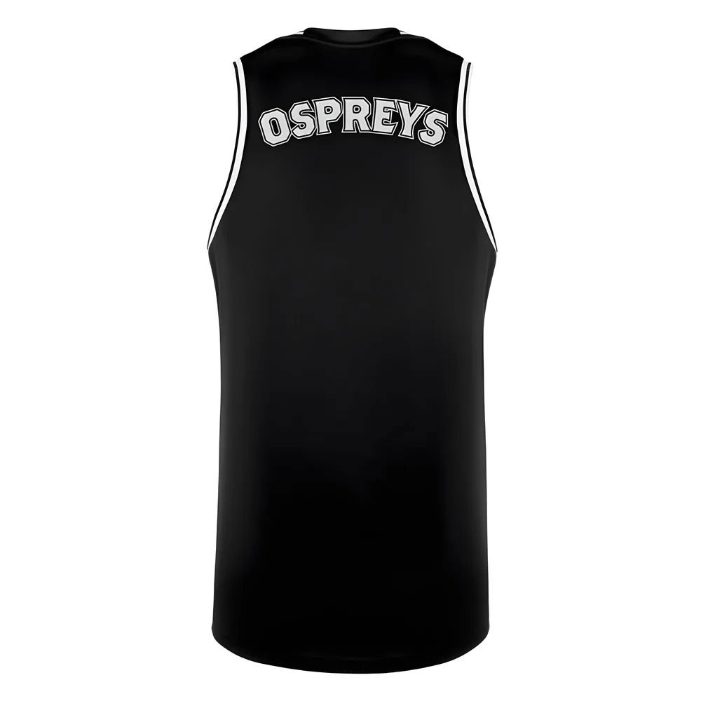 2024-2025 Ospreys Rugby Basketball Vest (Black)