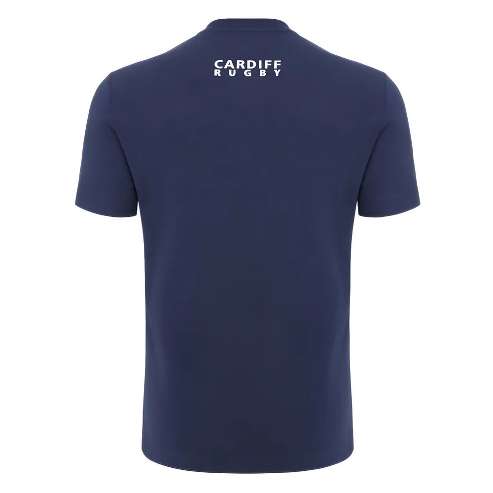 2024-2025 Cardiff Blues Rugby Cotton T-Shirt (Navy)