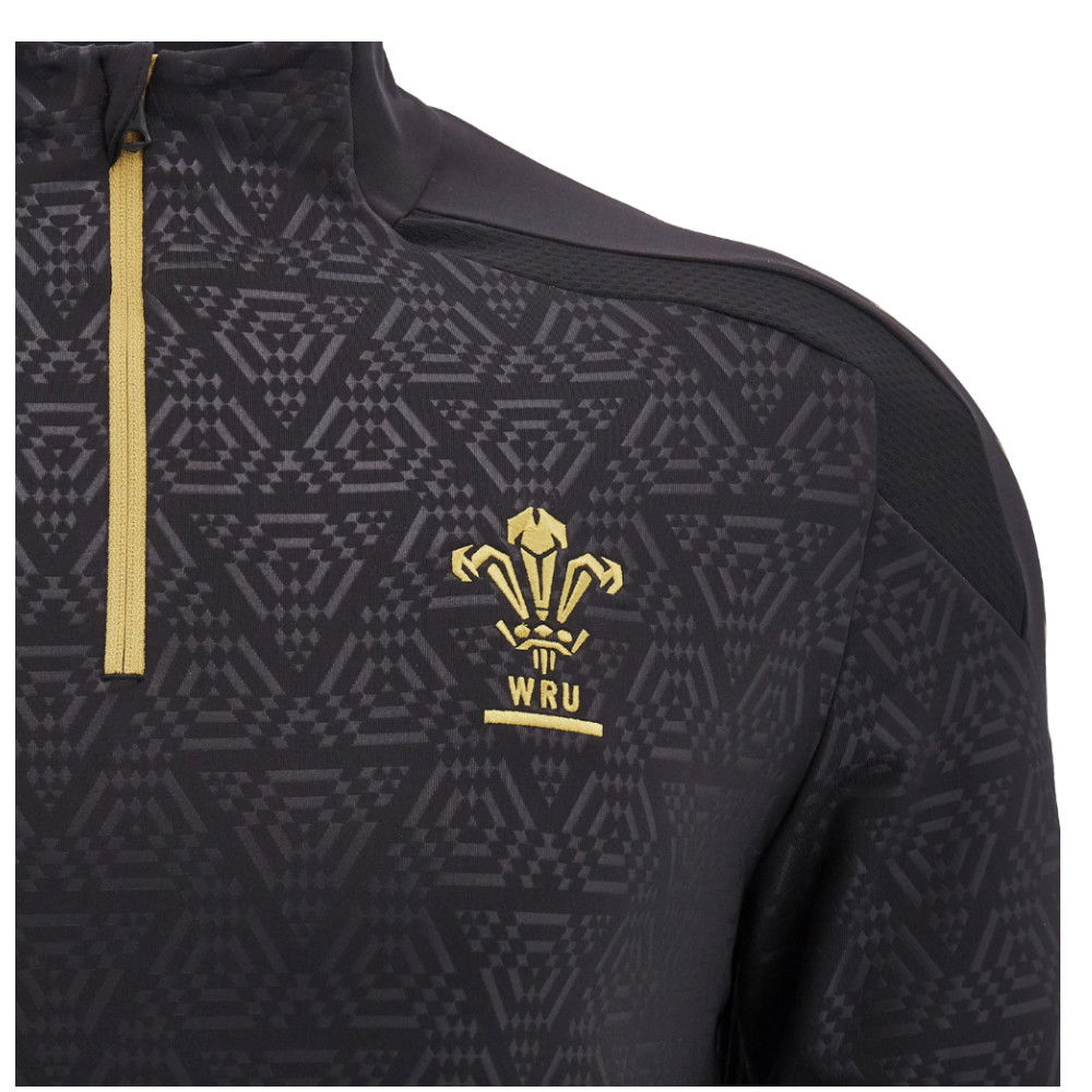 2024-2025 Wales WRU Rugby Anthem Jacket (Black) - Kids