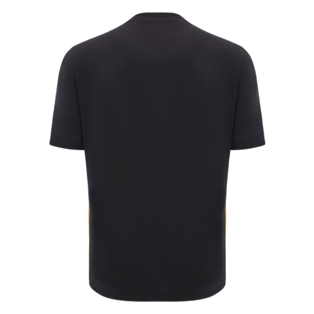 2024-2025 Wales Rugby Travel Cotton T-Shirt (Black) - Kids