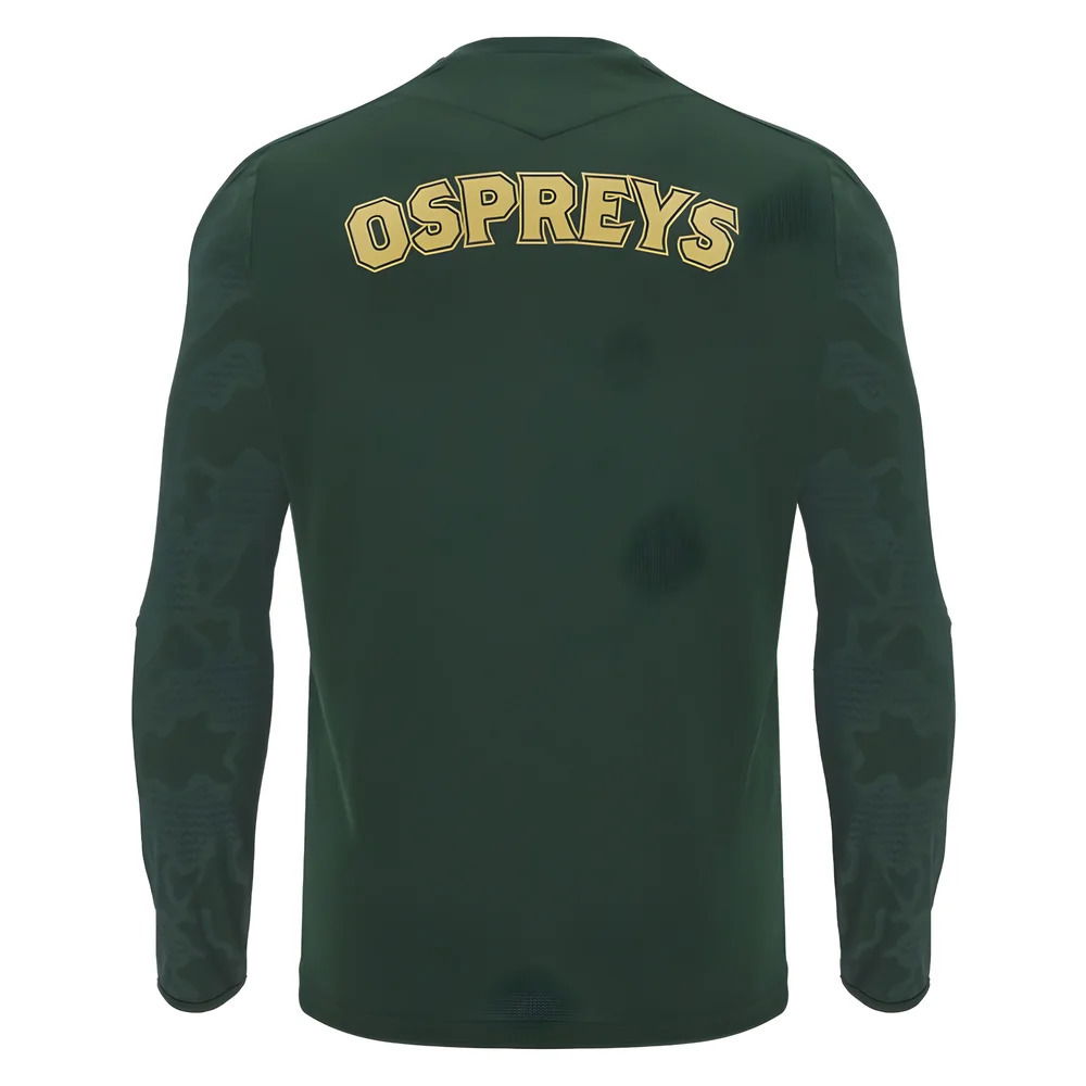 2024-2025 Ospreys Rugby LS Poly Training Shirt (Green)