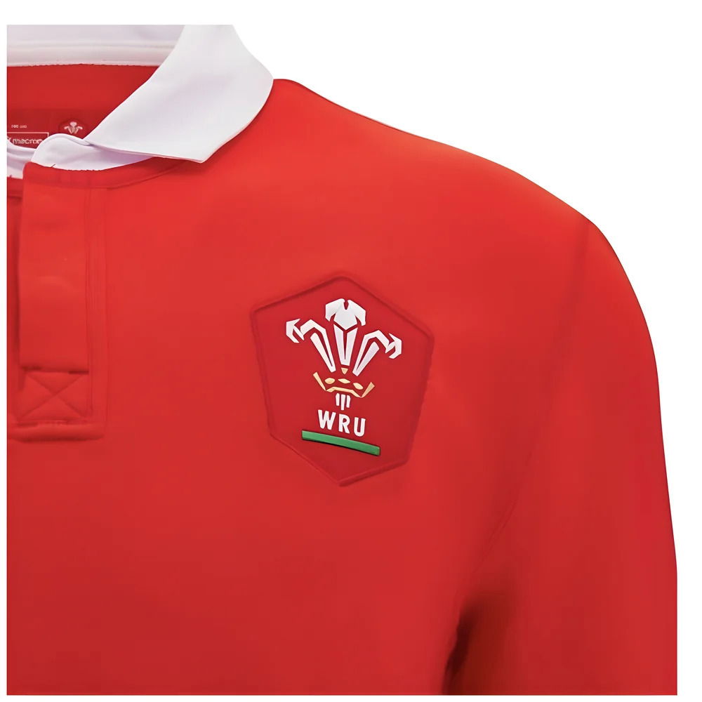 2024-2025 Wales WRU Home LS Cotton Rugby Shirt