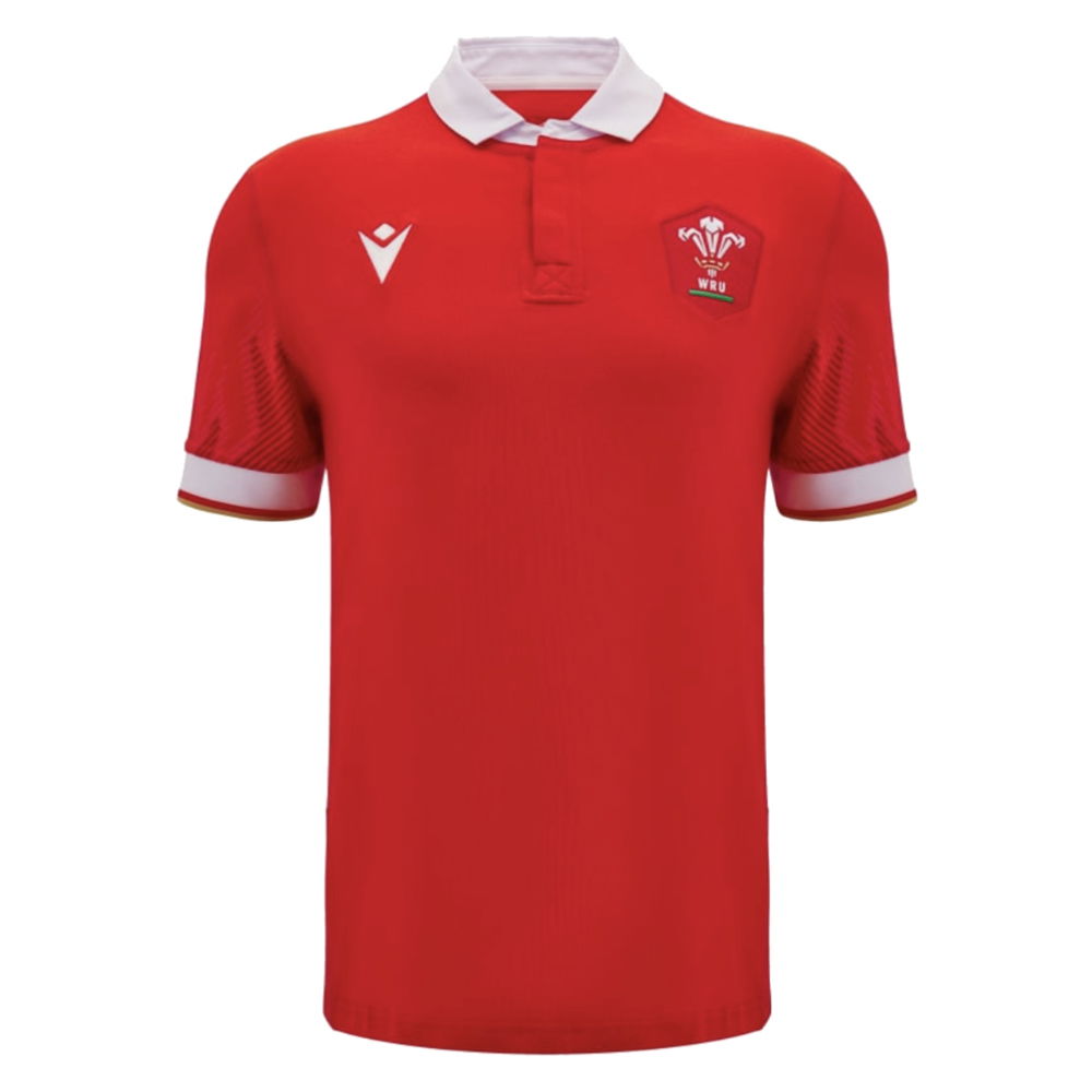 2024-2025 Wales WRU Home Cotton Rugby Shirt (Kids) (Your Name)