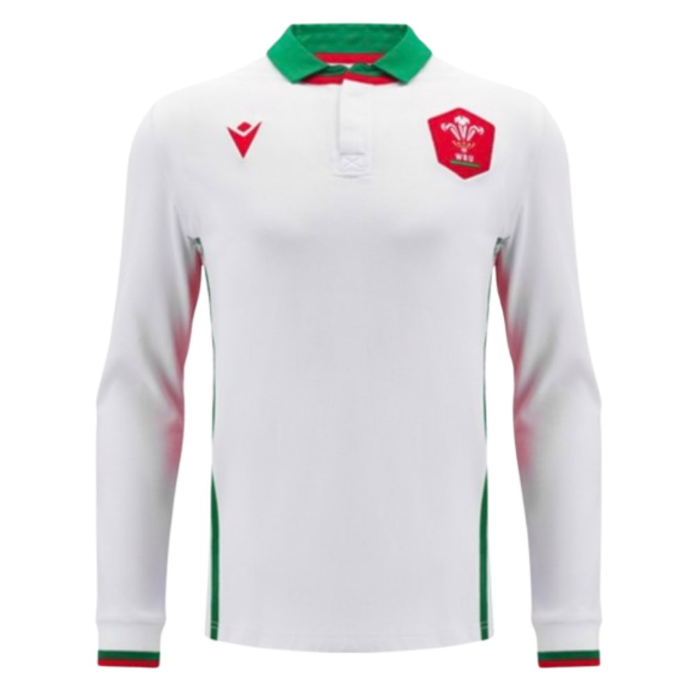 2024-2025 Wales Away Cotton LS Rugby Shirt (Your Name)
