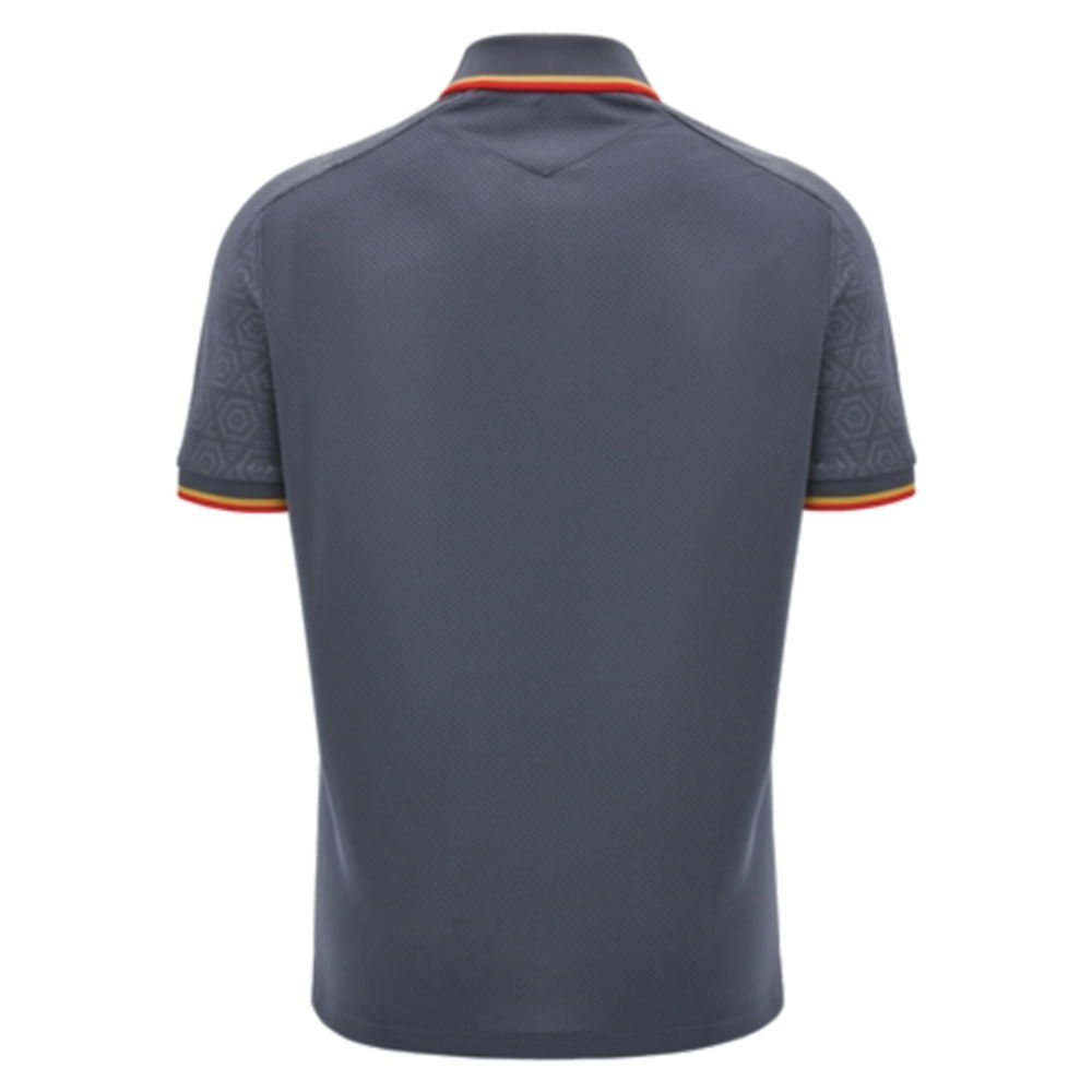 2024-2025 Wales WRU Rugby Travel Polo Shirt (Anthracite) - Kids