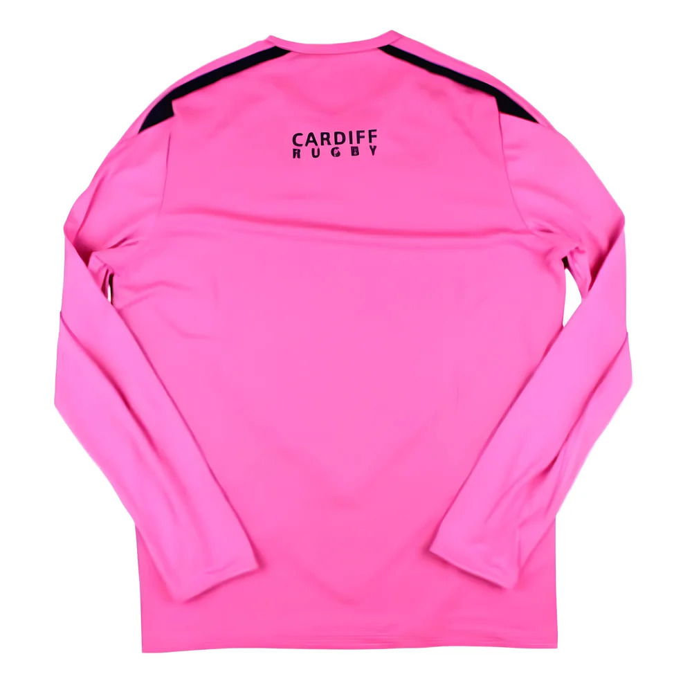 2024-2025 Cardiff Blues Rugby LS Training Shirt (Pink)