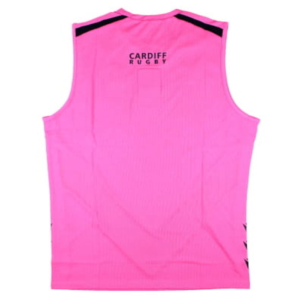 2024-2025 Cardiff Blues Rugby Sleeveless Training Shirt (Pink)