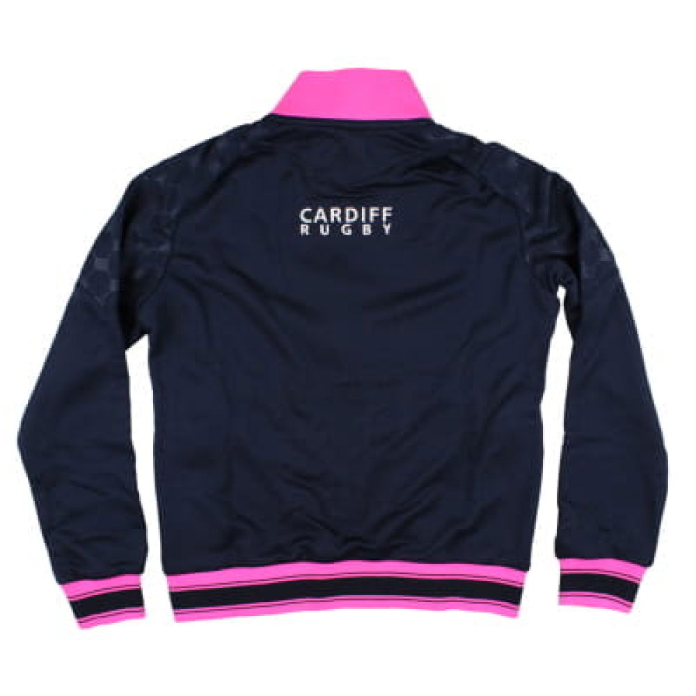 2024-2025 Cardiff Blues Warm Up Anthem Jacket (Navy) - Kids