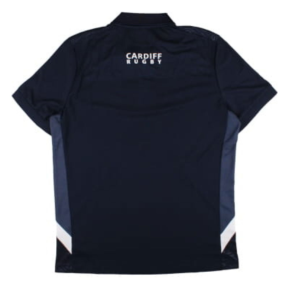 2024-2025 Cardiff Blues Rugby Travel Polo Shirt (Navy)