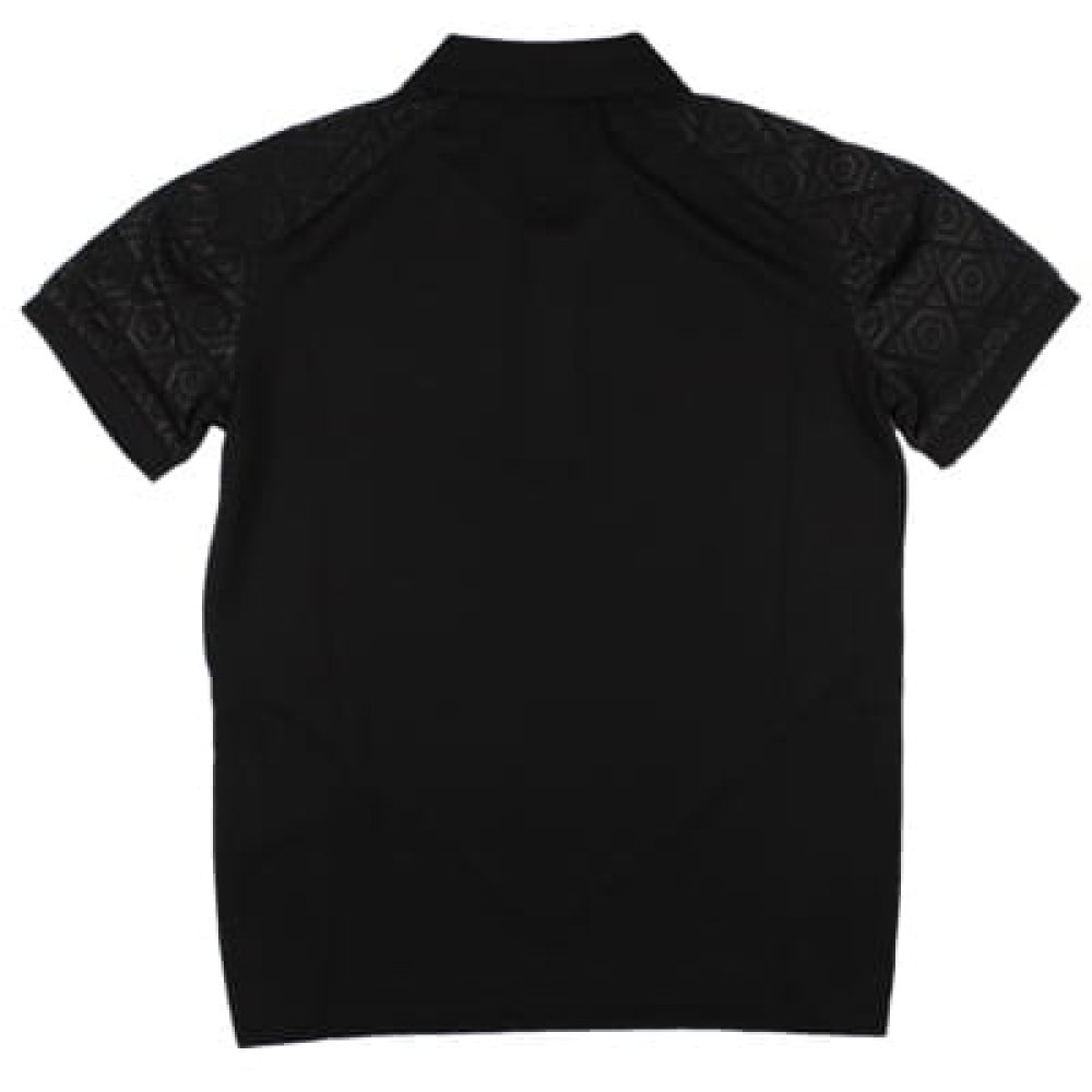 2024-2025 Wales Rugby Travel Poly Polo Shirt (Black) - Kids