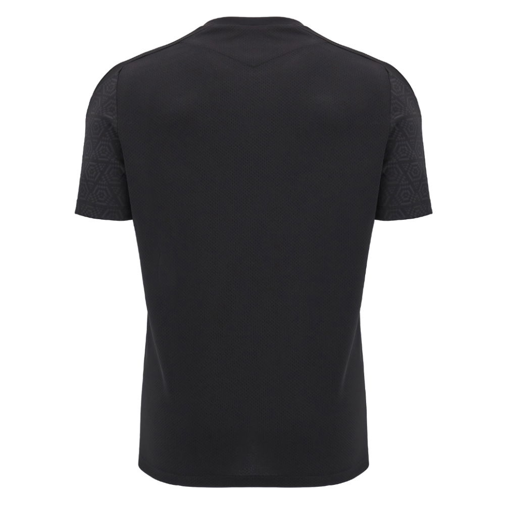 2024-2025 Wales WRU Rugby LS Training Shirt (Black) - Kids