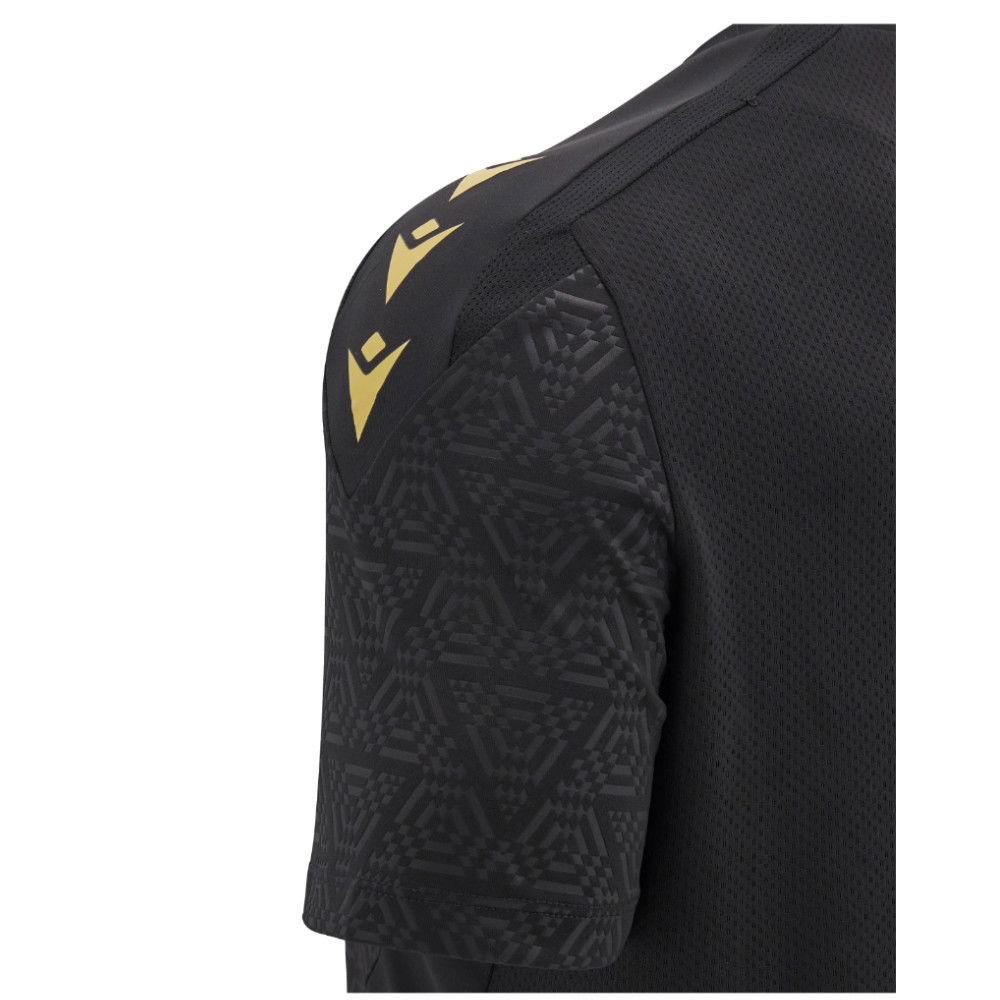 2024-2025 Wales WRU Rugby LS Training Shirt (Black) - Kids