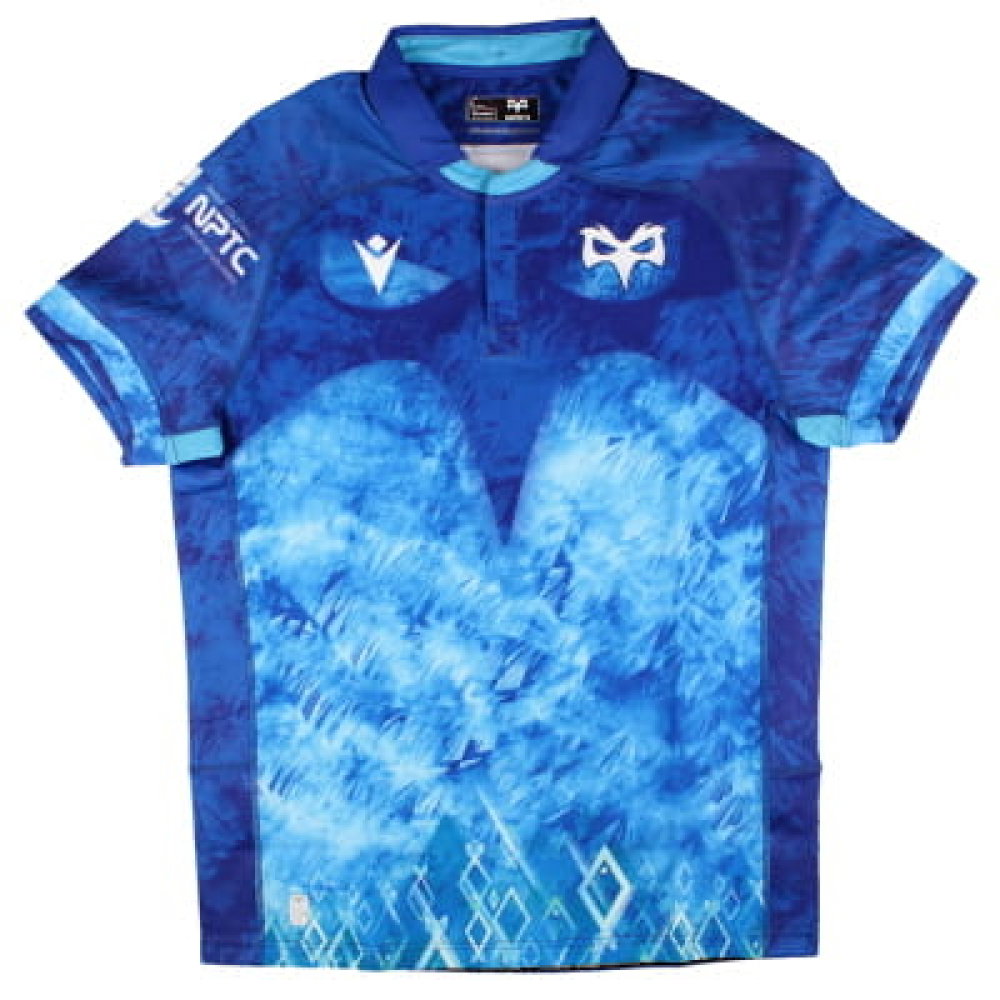 2024-2025 Ospreys Rugby Euro Slim Fit Shirt (Your Name)
