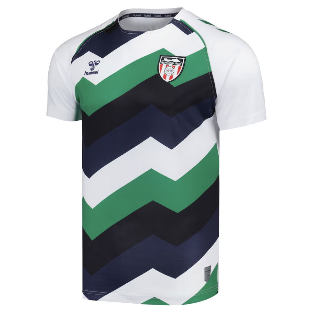 2024-2025 Sunderland Away Pre-Match Shirt (White) (Mundle 14)
