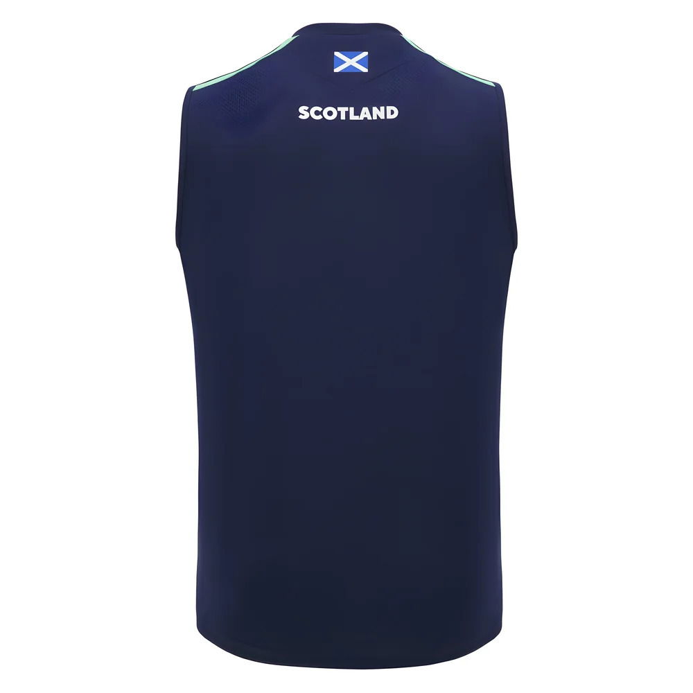 2024-2025 Scotland Rugby Training Sleeveless Shirt (Navy)