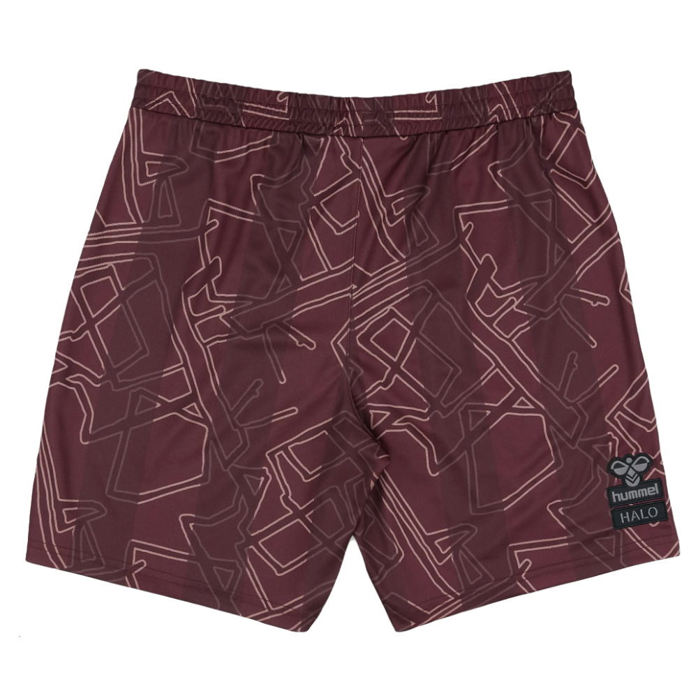 2024-2025 Denmark Special Edition Hummel x Halo Shorts (Dark Red)