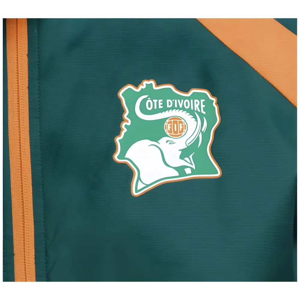 2024-2025 Ivory Coast Prematch Woven Jacket (Dark Myrtle)