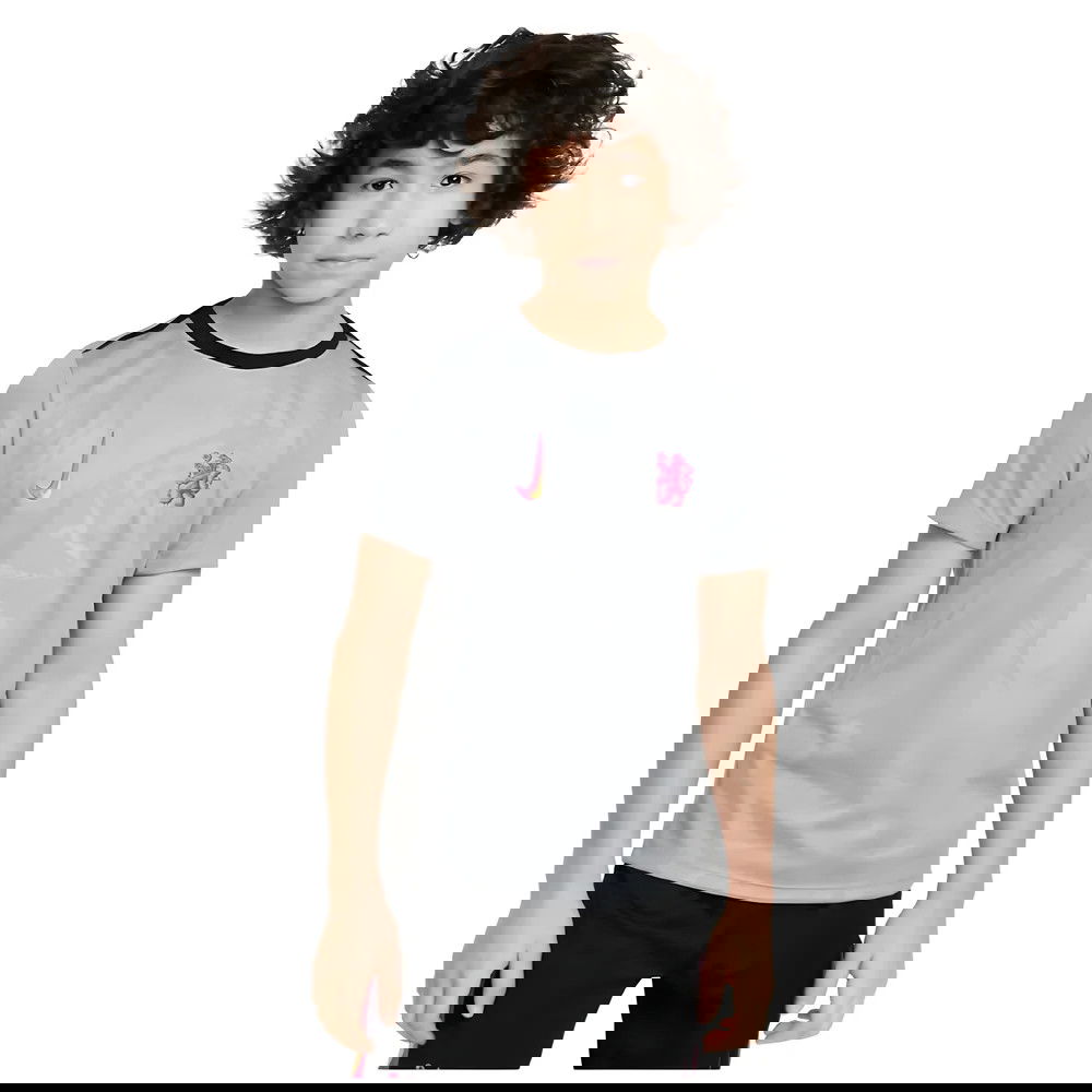 2024-2025 Chelsea Third Academy Pre-Match Shirt (Grey) - Kids (Amougou 39)