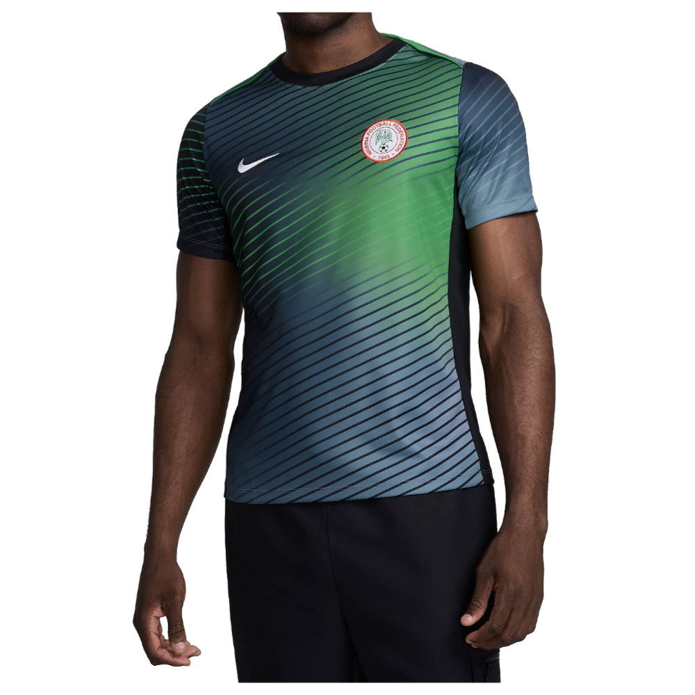 2024-2025 Nigeria Pre-Match Training Shirt (Cool Grey) (Osimhen 9)