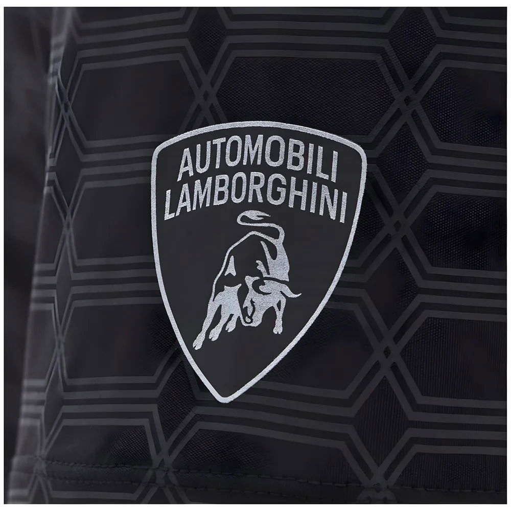 2025 Lamborghini Reflex Poly T-Shirt Black/Orange