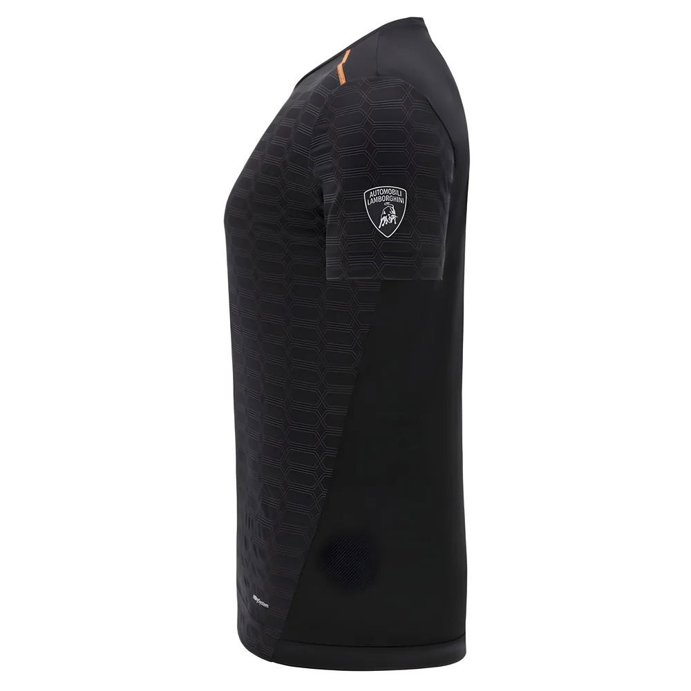 2025 Lamborghini Reflex Poly T-Shirt Black/Orange