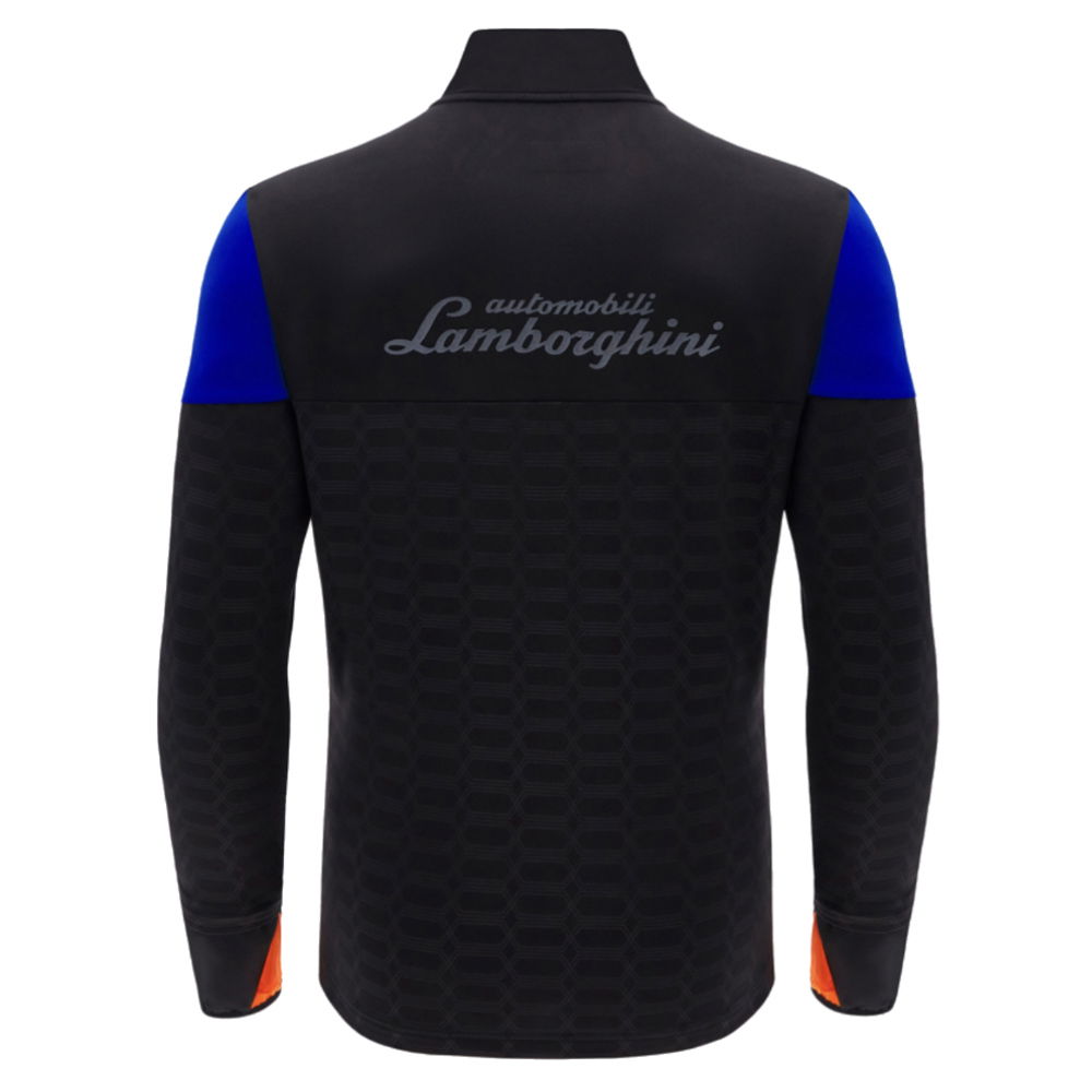 2025 Lamborghini Full Zip Sweater Black/Blue/Orange