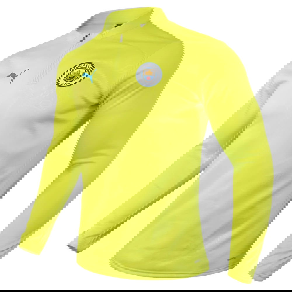 2024-2025 Man City Hybrid Top (Yellow Glow)