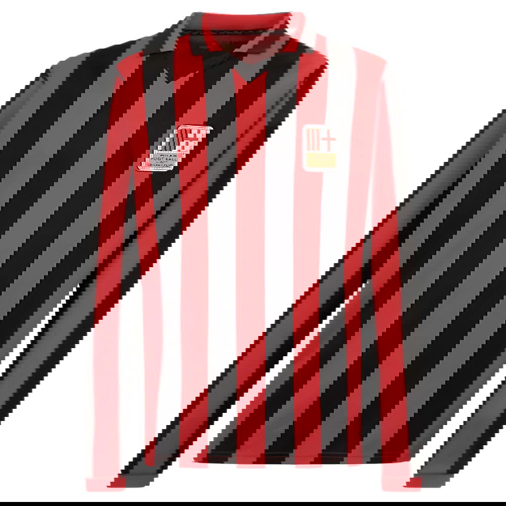 AC Milan 125th Authentic Shirt LS (Black-Red) (Van Basten 9)