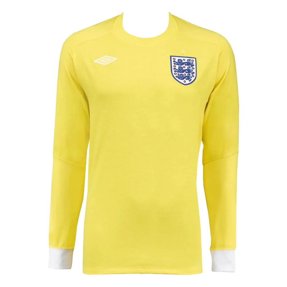 2010-2011 England Home Goalkeeper Shirt (Yellow) (Your Name)