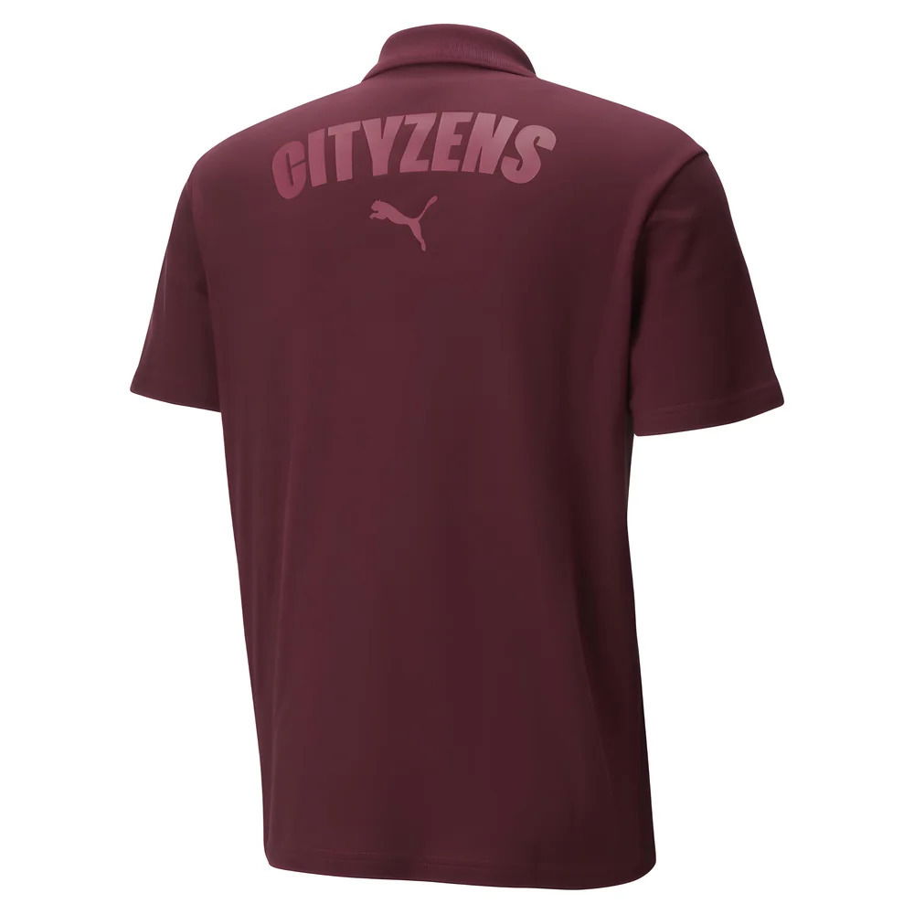 2024-2025 Man City Casuals Polo Shirt (Dark Jasper)
