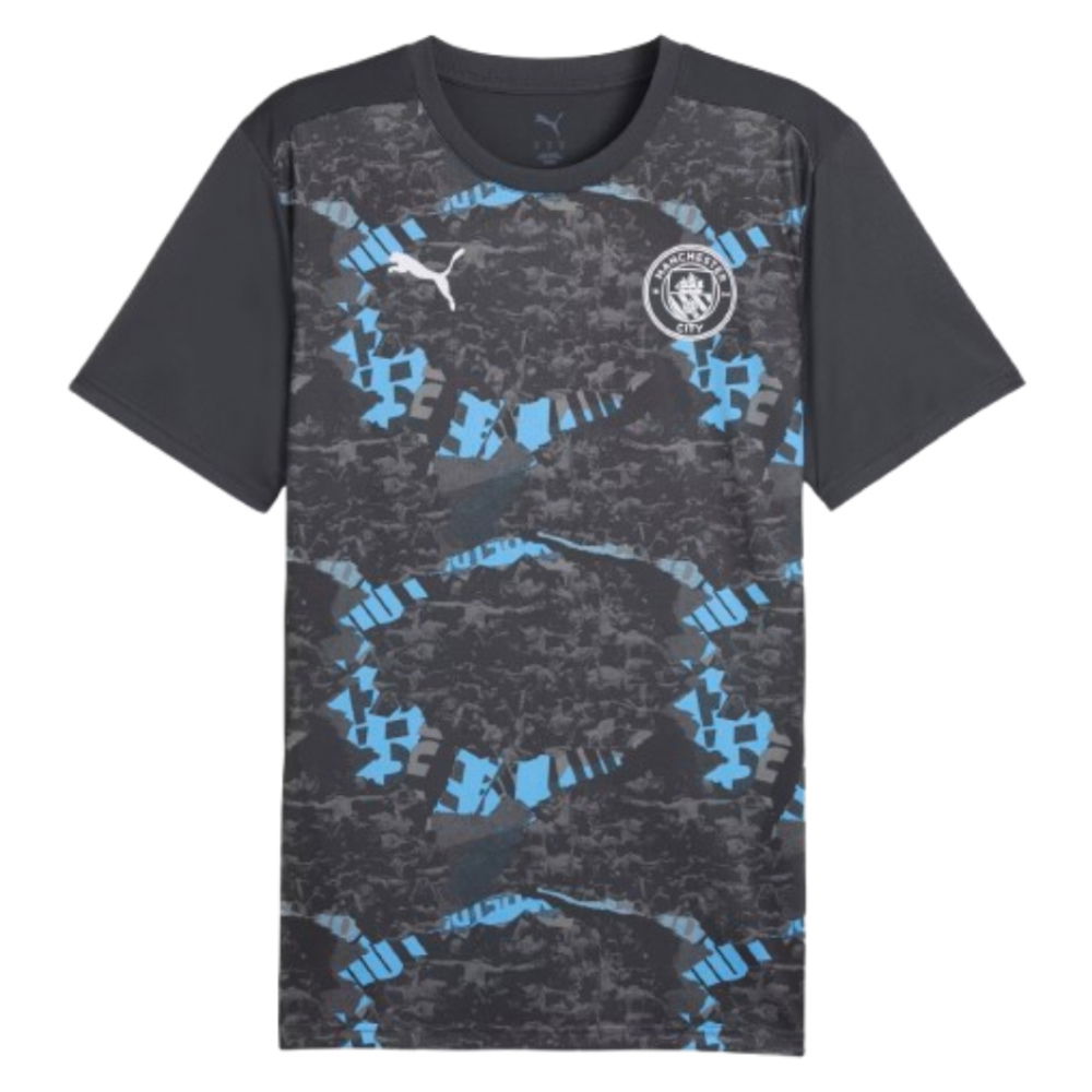 2024-2025 Man City Prematch SS Jersey (Strong Gray) (De Bruyne 17)