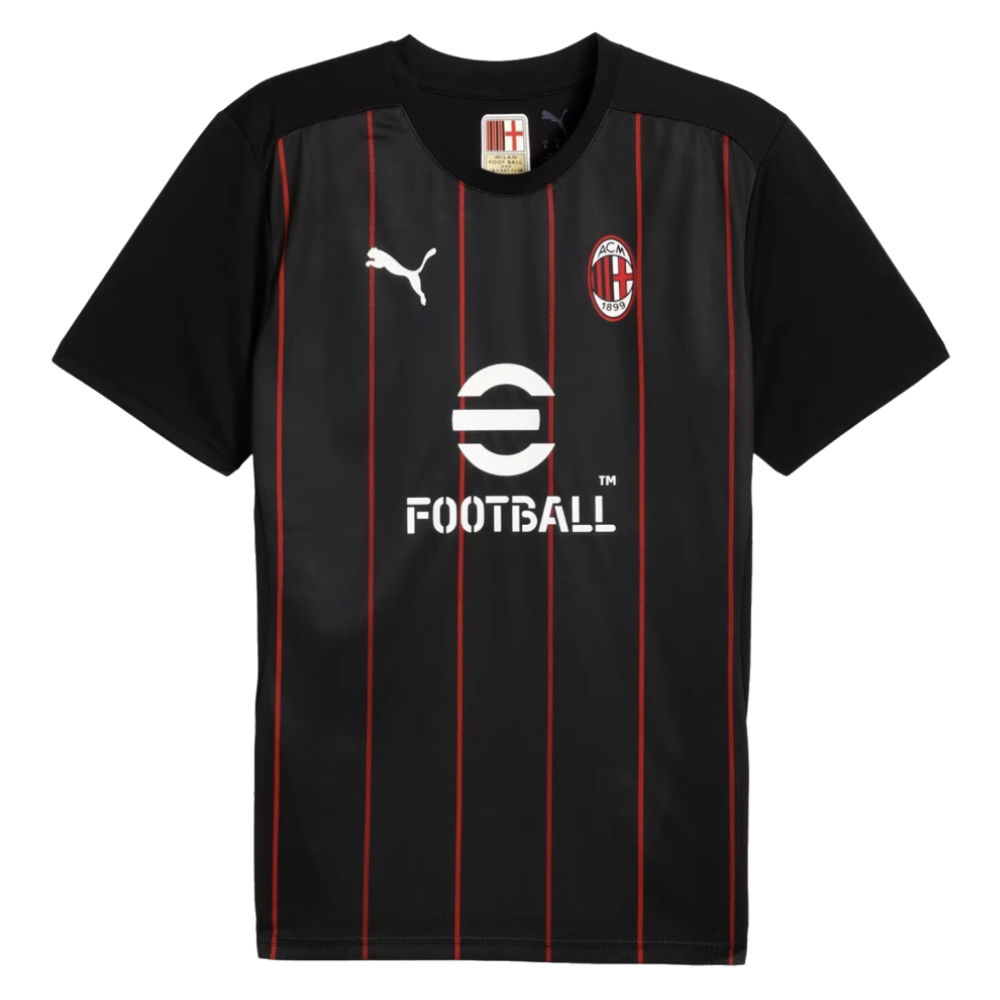 2024-2025 AC Milan Prematch SS Jersey (Black) (Abraham 9)