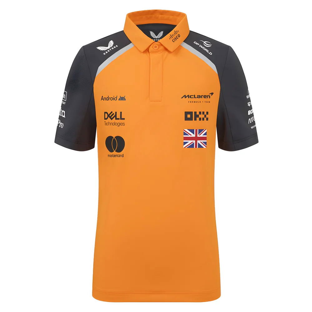 2025 McLaren F1 Team Polo Shirt Lando Norris (Autumn Glory) - Kids