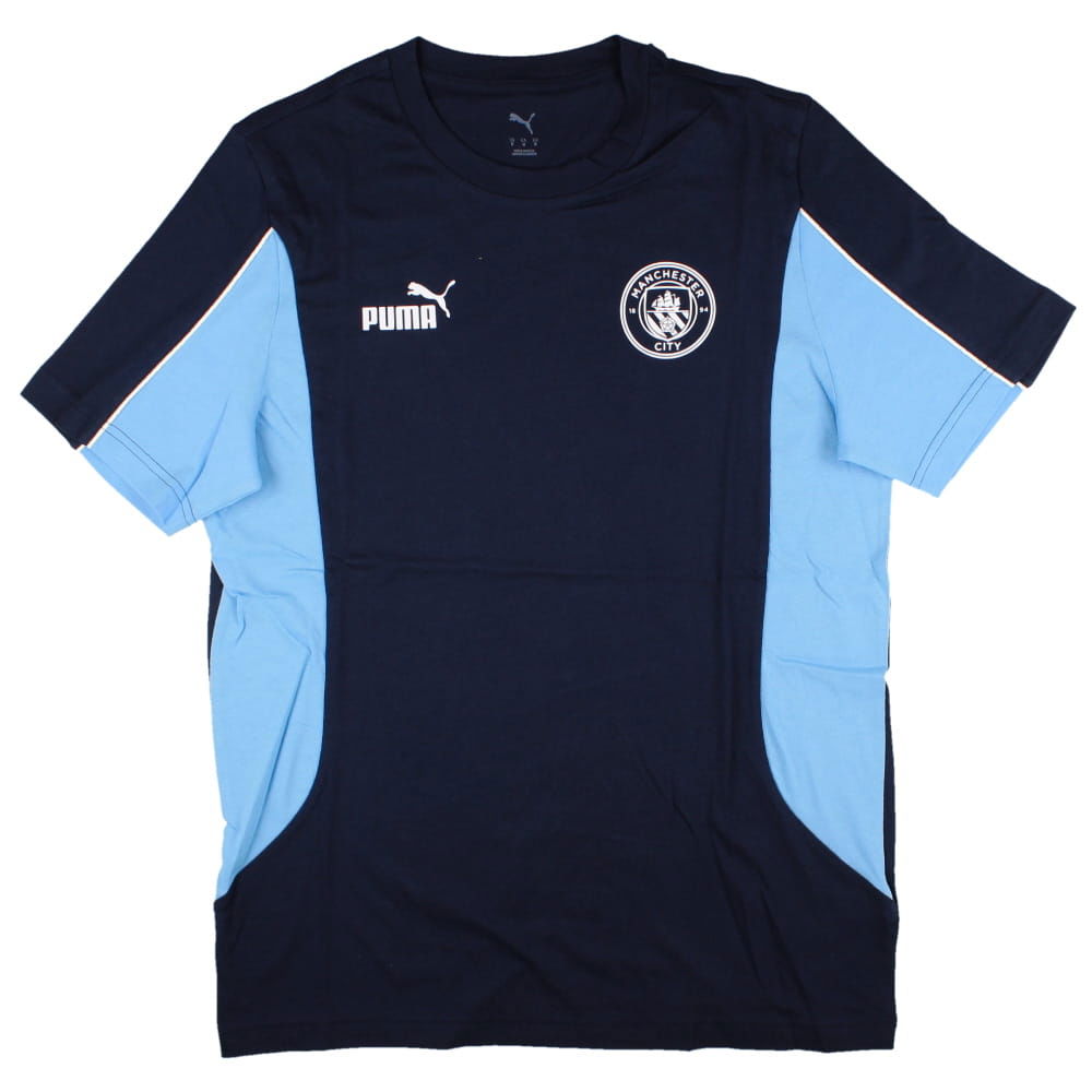 2024-2025 Man City FtblArchive Tee (Navy) (Gvardiol 24)